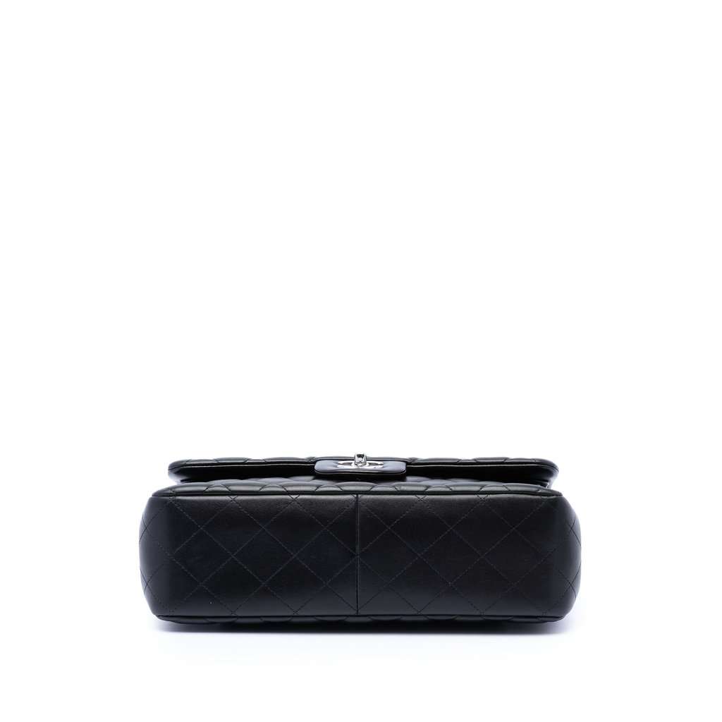 Chanel Jumbo Classic Lambskin Double Flap Black Leather Very good condition - Inside View