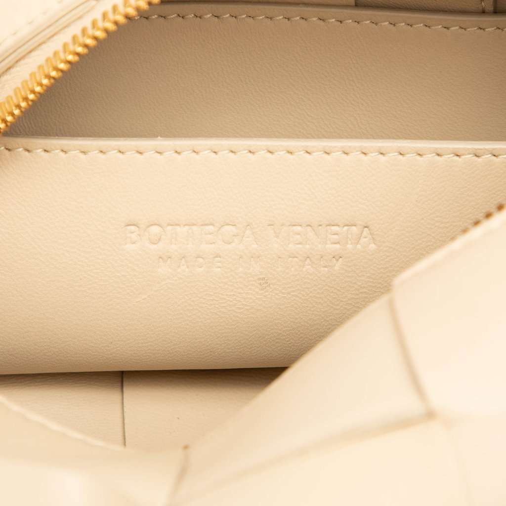 Bottega Veneta Small Nappa Intrecciato Brick Cassette Brown Leather Very good - Box View