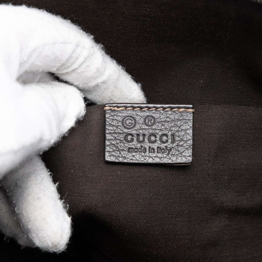 Gucci Mini GG Crystal Dome Satchel Beige Very good condition - Box View