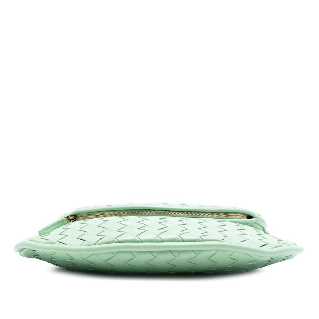 Bottega Veneta Medium Nappa Intrecciato Gemelli Hobo Green Leather Very good - Inside View