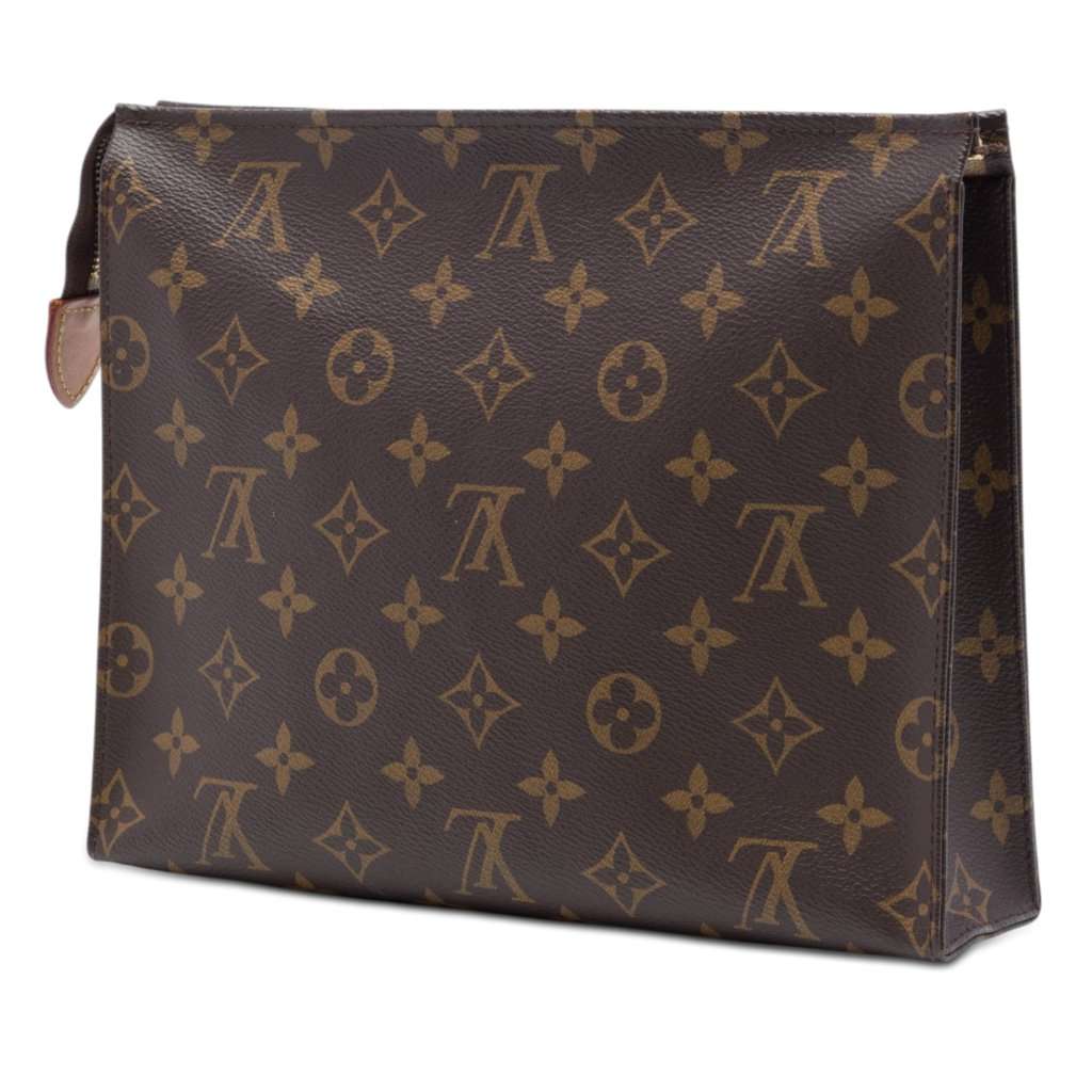 Louis Vuitton Monogram Toiletry Pouch 26 Brown Very good condition - Back View