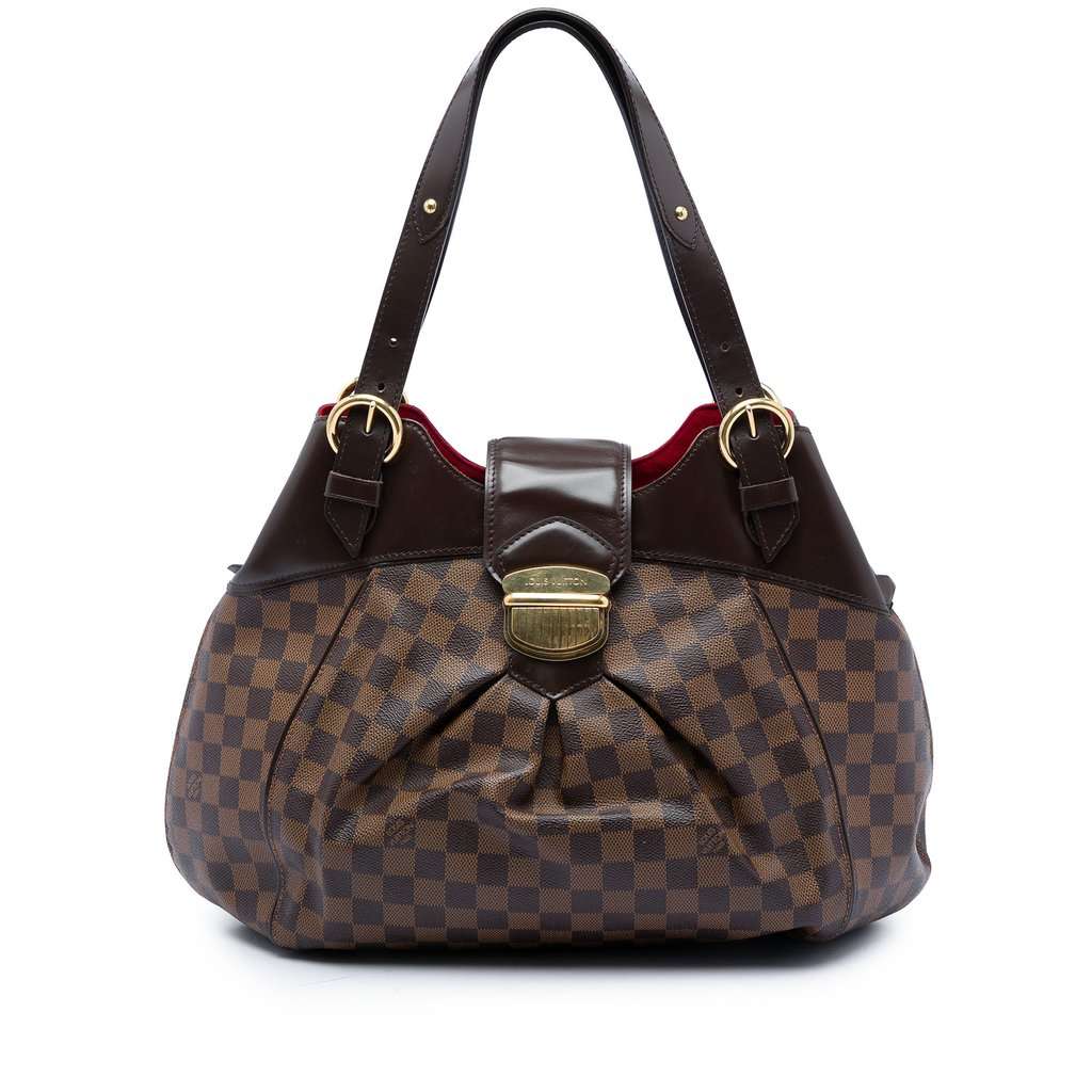 Louis Vuitton Damier Ebene Sistina GM Brown Very good - Front View