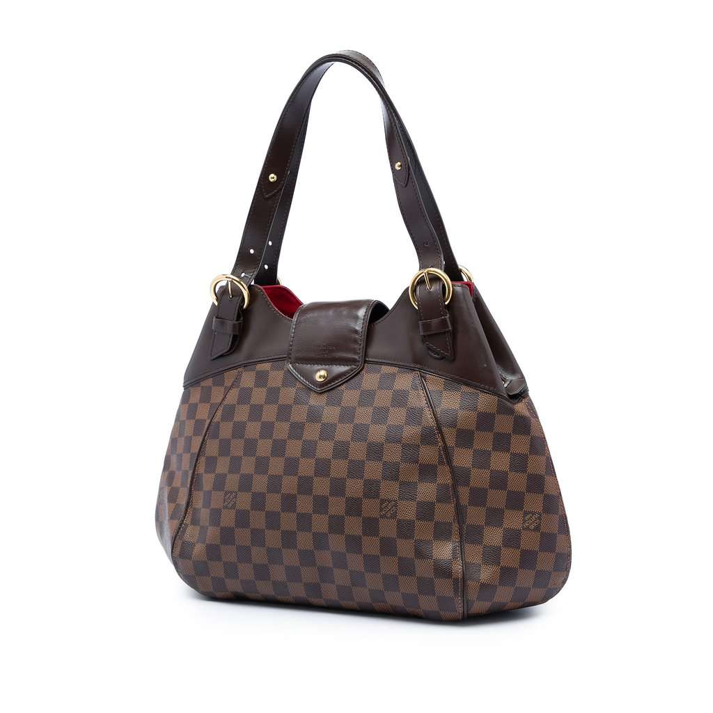 Louis Vuitton Damier Ebene Sistina GM Brown Very good - Back View