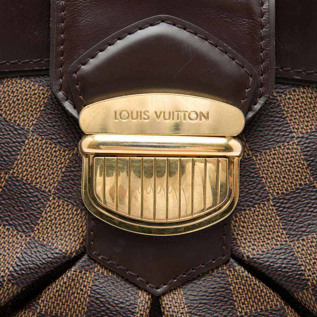 Louis Vuitton Damier Ebene Sistina GM Brown Very good - Box View
