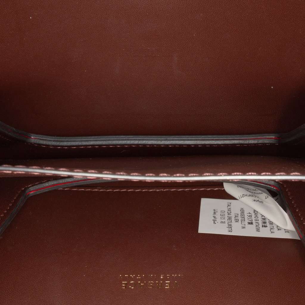 Versace Small Leather Virtus Top Handle Flap Red Leather Very good condition - Model View