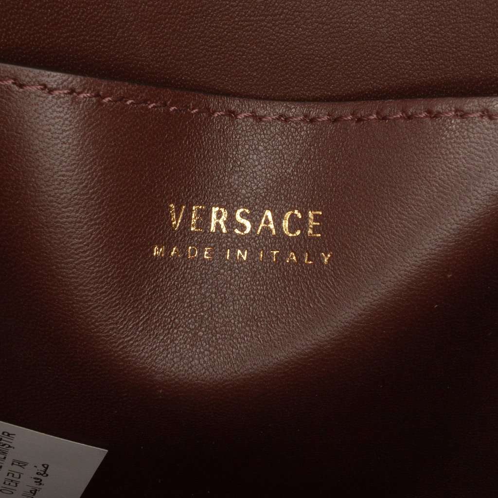 Versace Small Leather Virtus Top Handle Flap Red Leather Very good condition - Box View