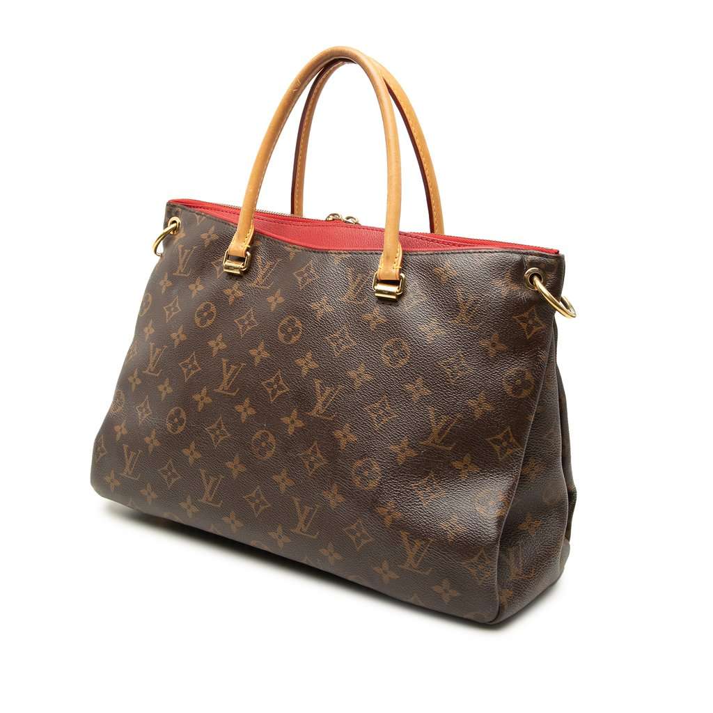 Louis Vuitton Monogram Pallas MM Brown Very good - Back View