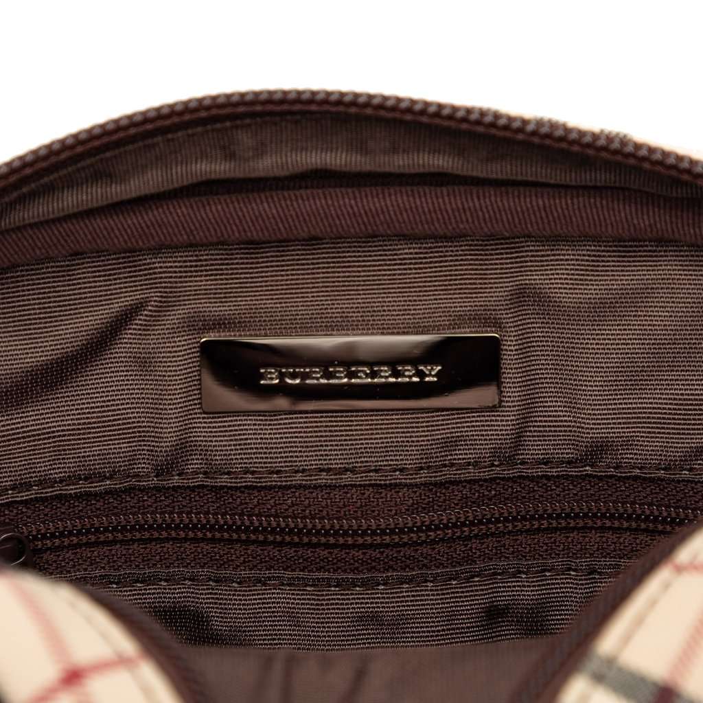 Burberry House Check Canvas Crossbody Beige Very good condition - Box View