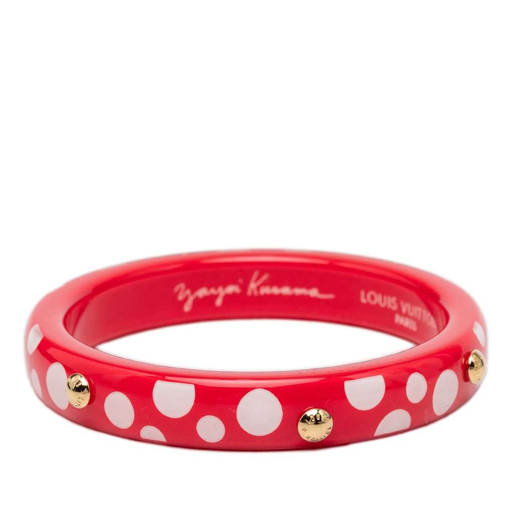 Louis Vuitton Yayoi Kusama Dot Infinity Bangle PM Red Plastic Very good condition - Inside View