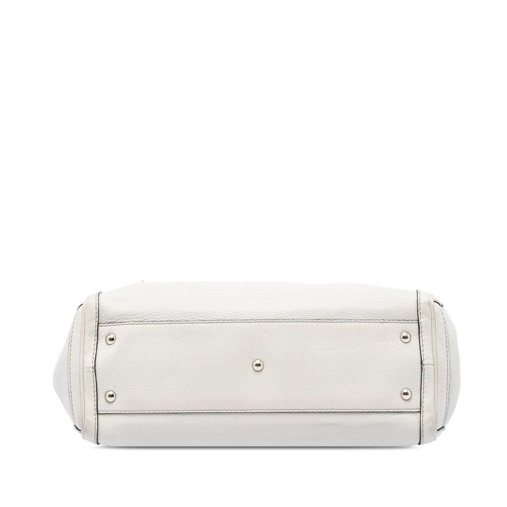 Gucci Medium Leather Bella Tote White Leather Very good condition - Inside View