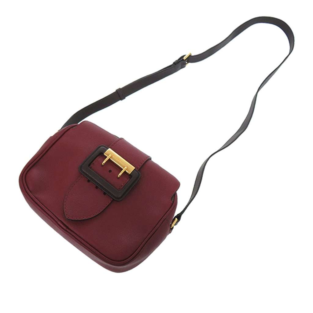 Burberry Small Leather Medley Buckle Crossbody Red Leather Very good condition - Model View