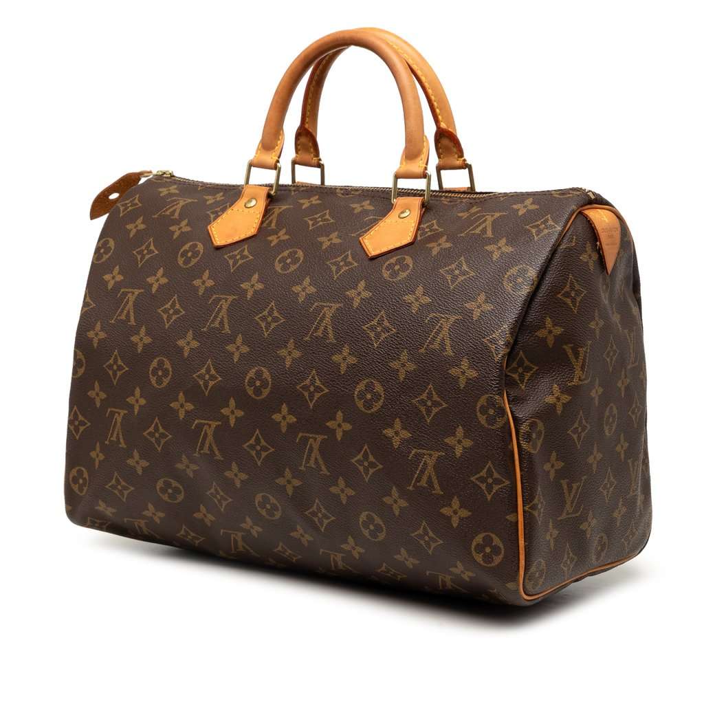 Louis Vuitton Monogram Speedy 35 Brown Very good - Back View