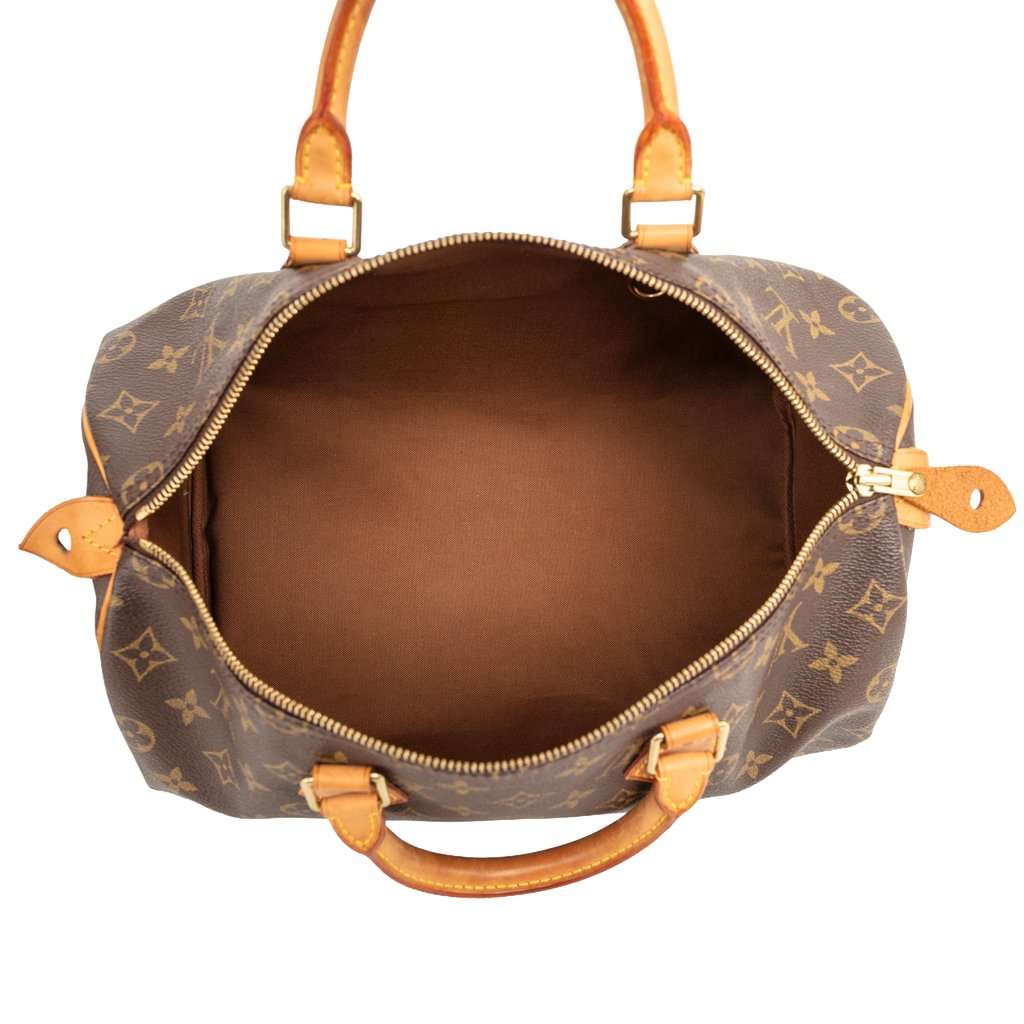 Louis Vuitton Monogram Speedy 35 Brown Very good - Model View