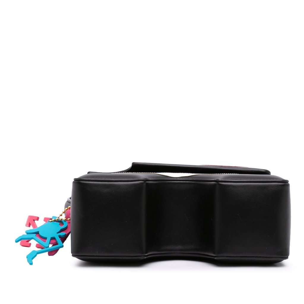 Off-White Limited Edition Andre Saraiva Leather Burrow 22 Crossbody Black Leather Very good condition - Inside View