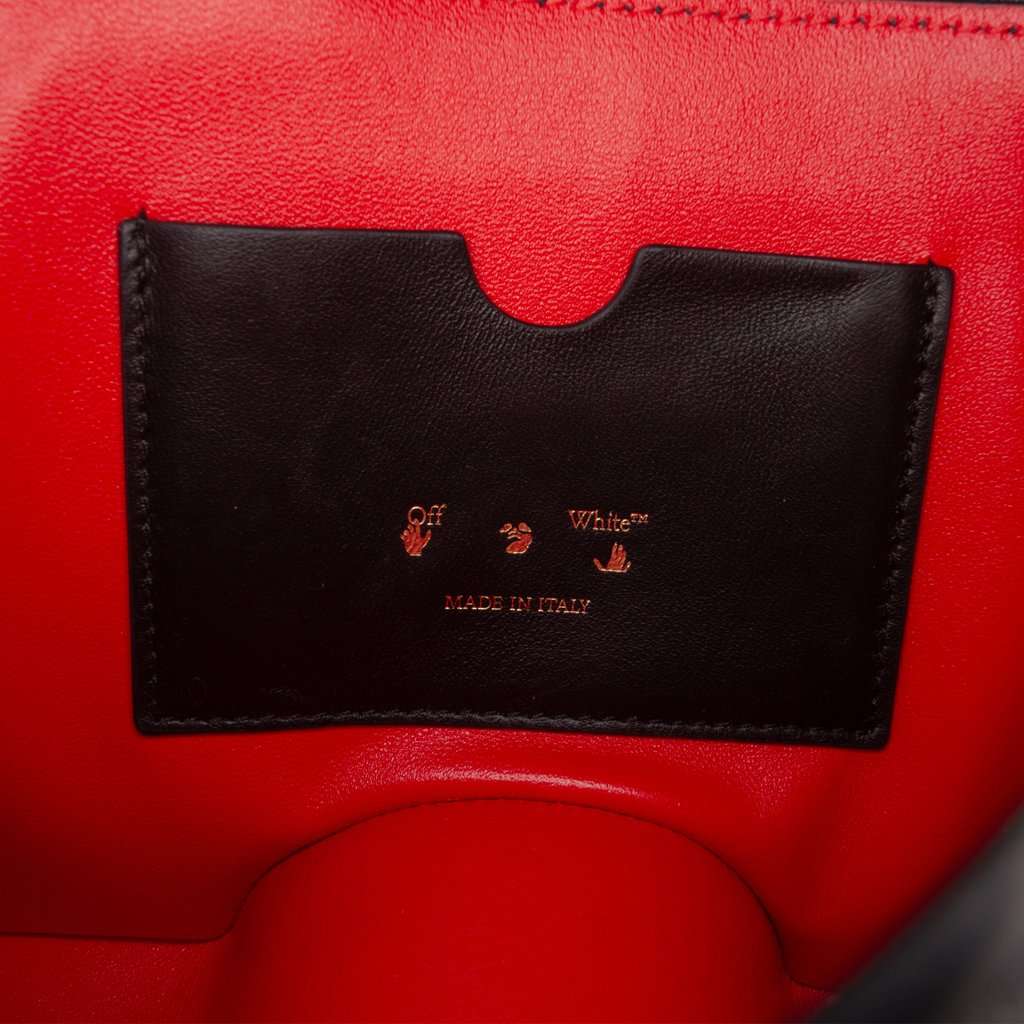 Off-White Limited Edition Andre Saraiva Leather Burrow 22 Crossbody Black Leather Very good condition - Box View