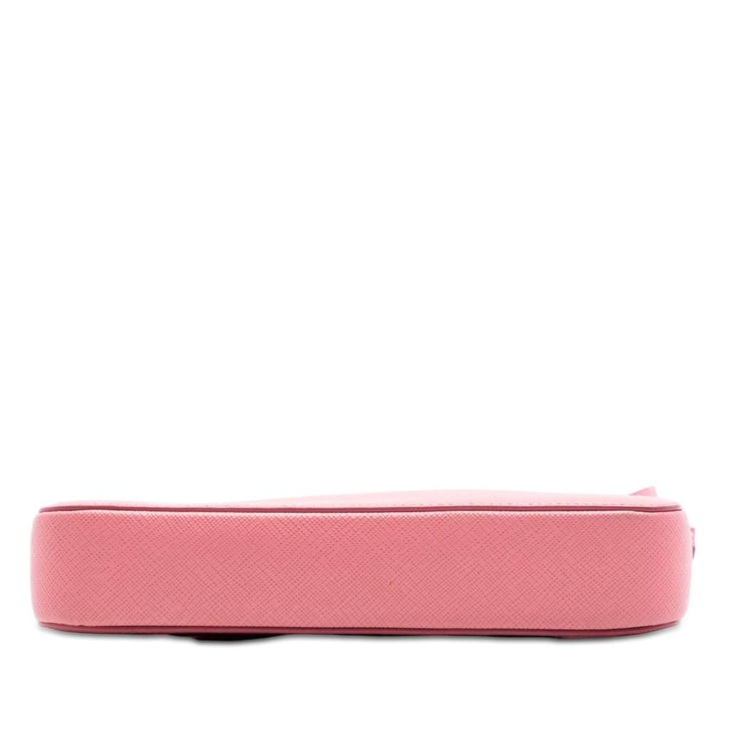 Prada Saffiano Lux Front Pocket Crossbody Pink Leather Very good condition - Inside View