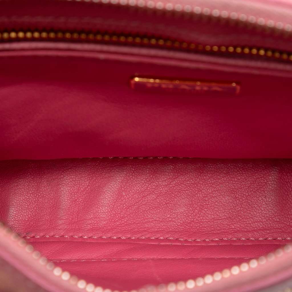 Prada Saffiano Lux Front Pocket Crossbody Pink Leather Very good condition - Model View