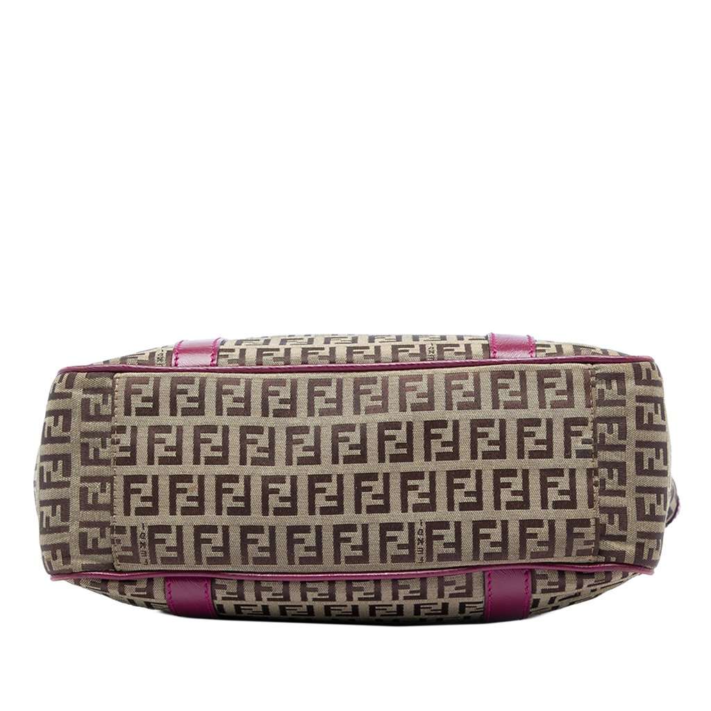 Fendi Zucchino Canvas Superstar Shopping Tote Beige Very good - Inside View