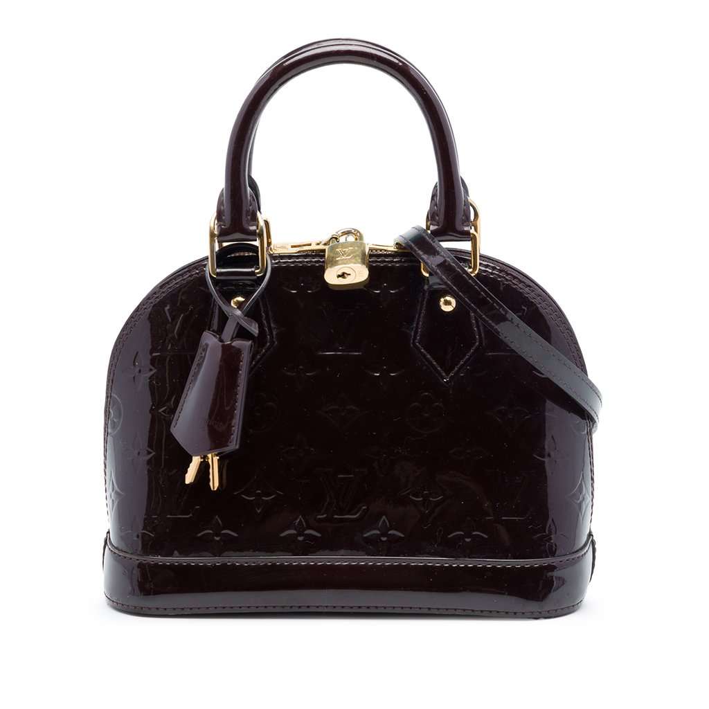 Louis Vuitton Monogram Vernis Alma BB Purple Leather Very good - Front View