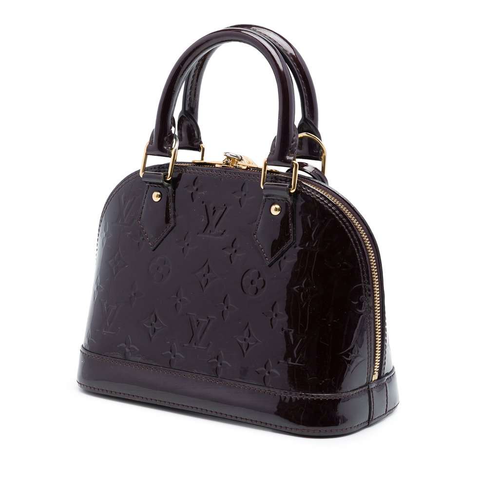 Louis Vuitton Monogram Vernis Alma BB Purple Leather Very good - Back View