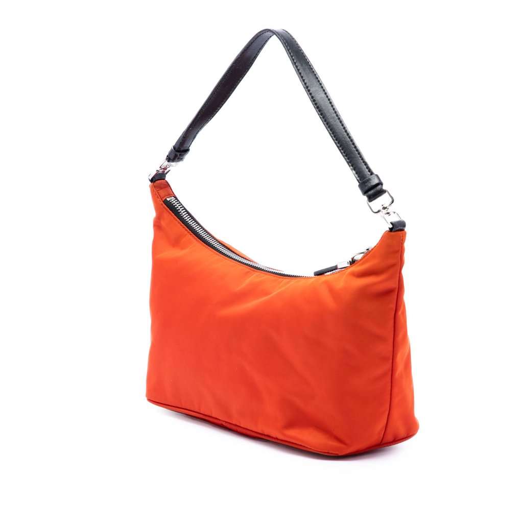 Prada Tessuto Sirio Shoulder Bag Orange Very good condition - Back View