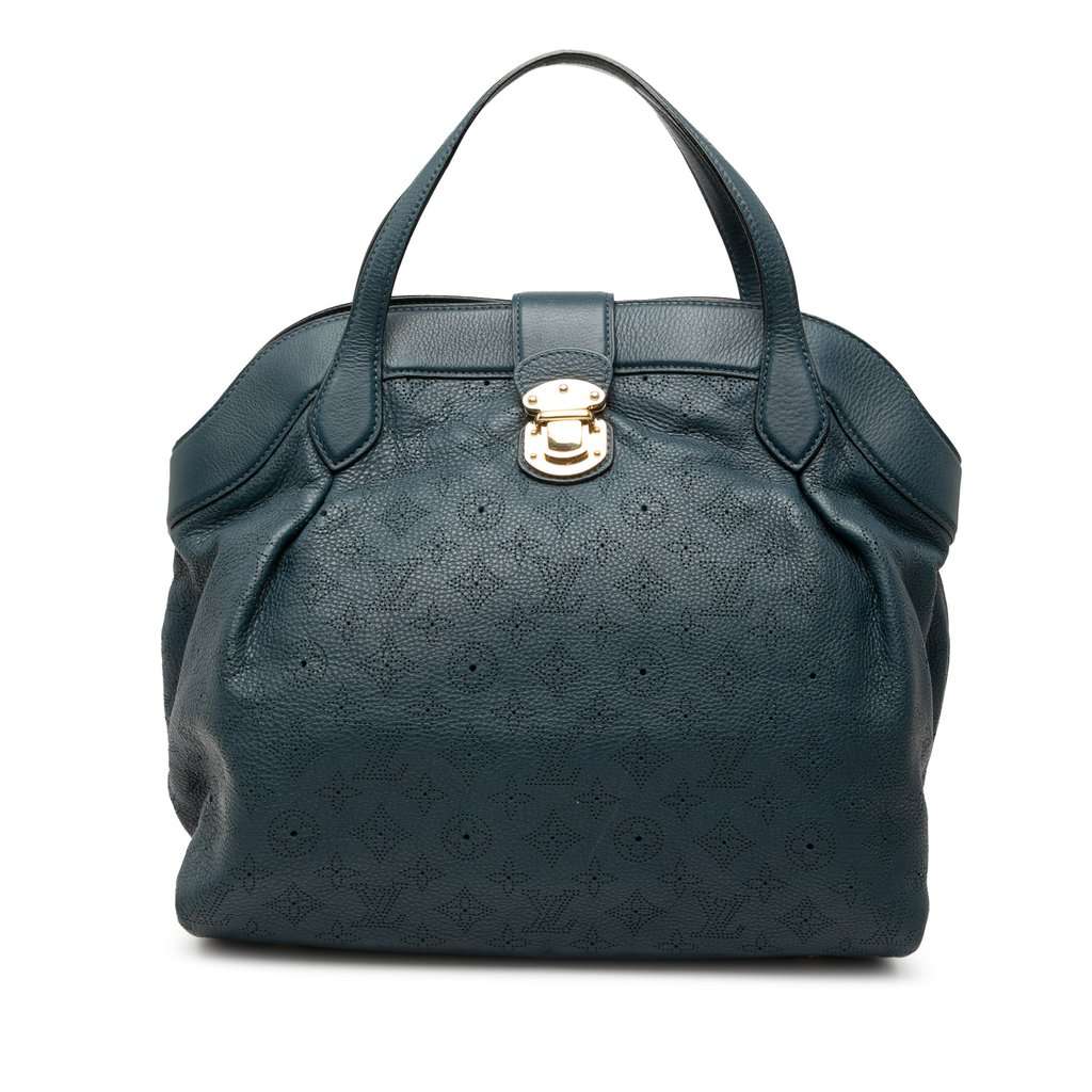 Louis Vuitton Monogram Mahina Cirrus MM Blue Leather Very good condition - Front View