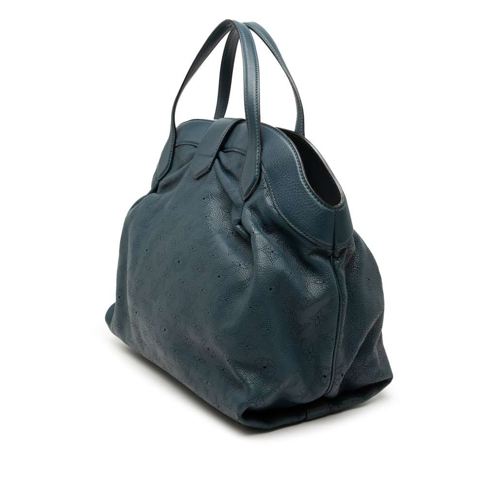 Louis Vuitton Monogram Mahina Cirrus MM Blue Leather Very good condition - Back View