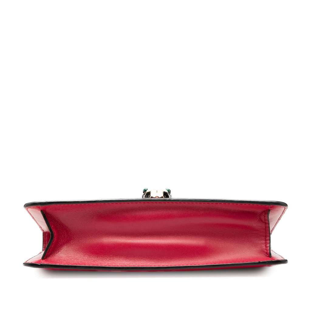 Bvlgari Leather Serpenti Forever Crossbody Red Leather Very good - Inside View