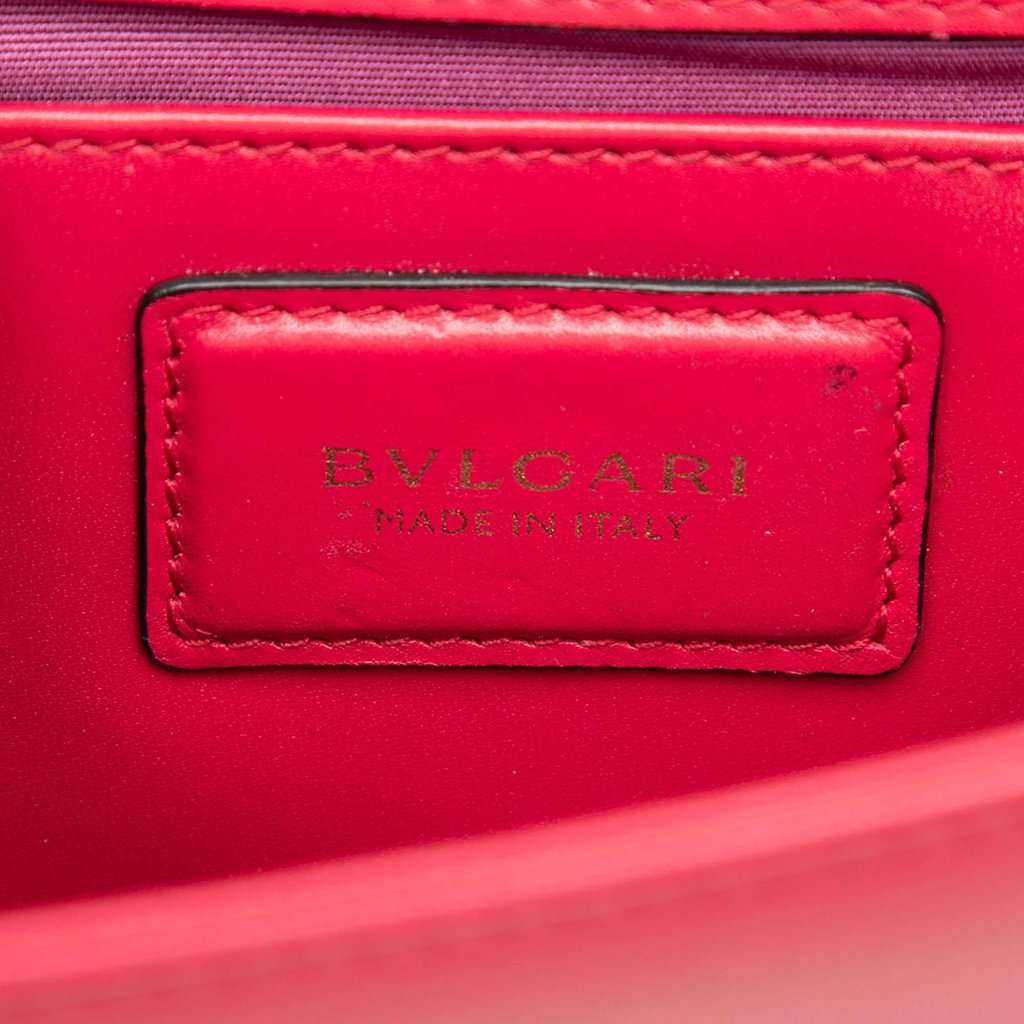 Bvlgari Leather Serpenti Forever Crossbody Red Leather Very good - Box View