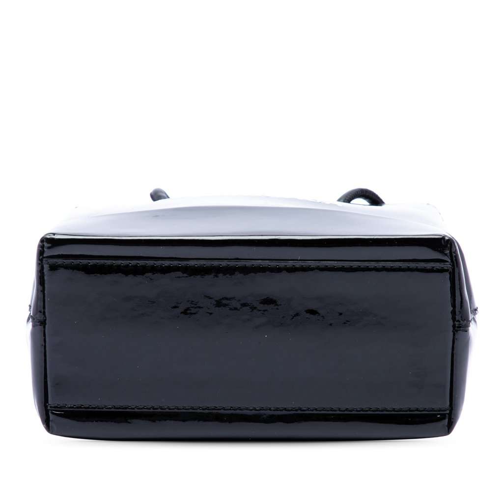 Balenciaga Patent Logo Shopping Tote XXS Black Leather Very good condition - Inside View