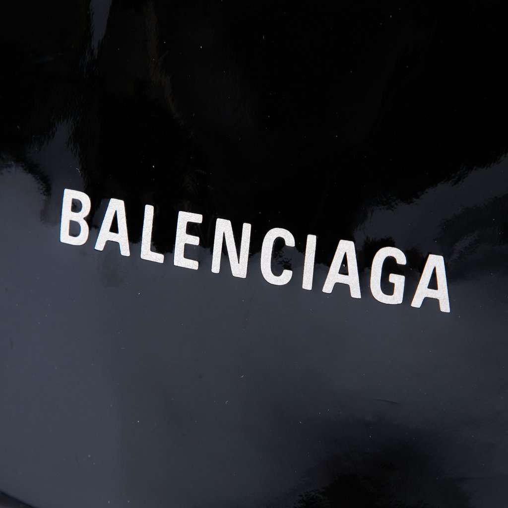 Balenciaga Patent Logo Shopping Tote XXS Black Leather Very good condition - Box View