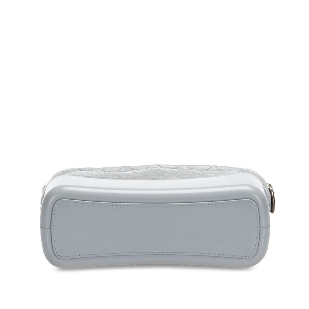 Chanel Medium Gabrielle Leather Shoulder Bag Silver Leather Very good - Box View