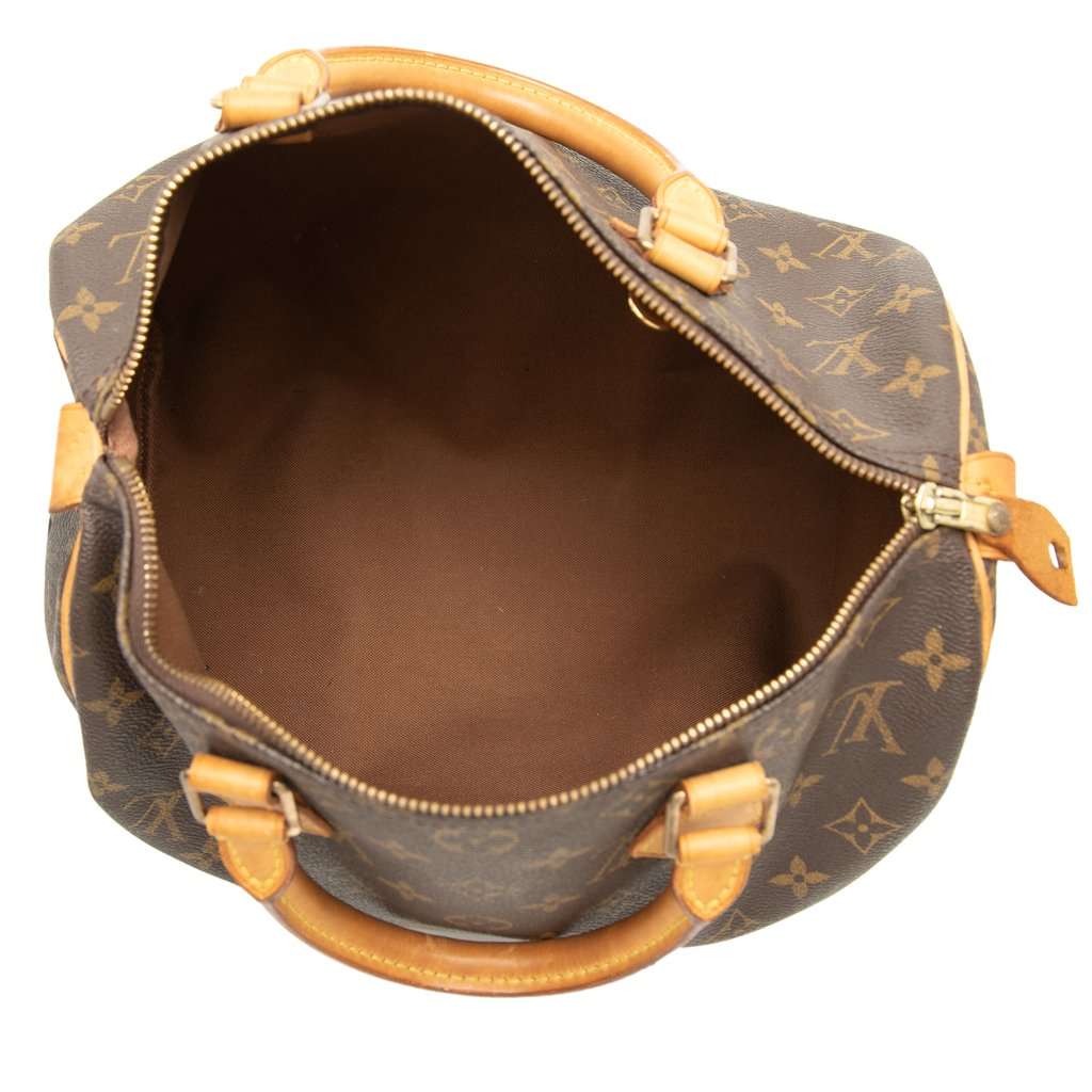 Louis Vuitton Monogram Speedy 30 Brown Very good - Model View