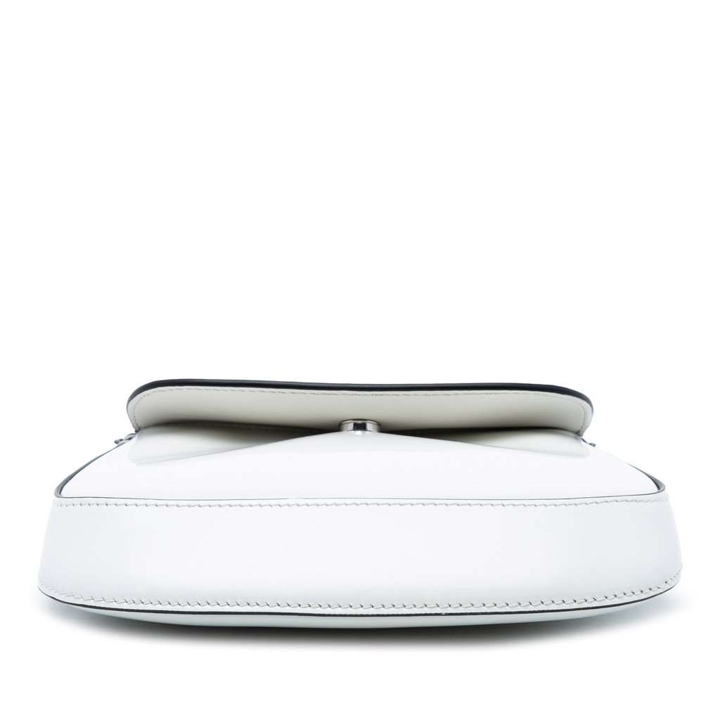 Prada Mini Brushed Leather Cleo Bag White Leather Very good condition - Inside View