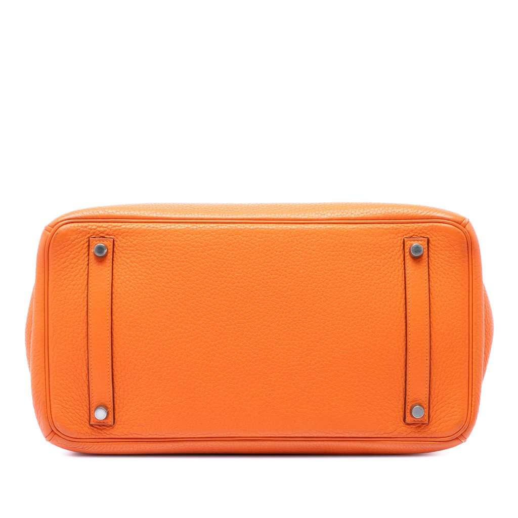 Hermès Togo Birkin Retourne 35 Orange Leather Very good condition - Inside View