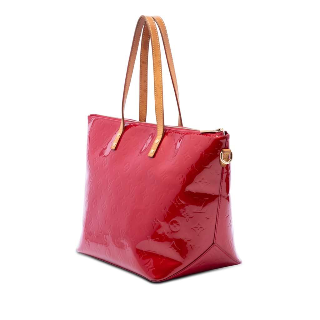 Louis Vuitton Monogram Vernis Bellevue GM Red Leather Good - Back View