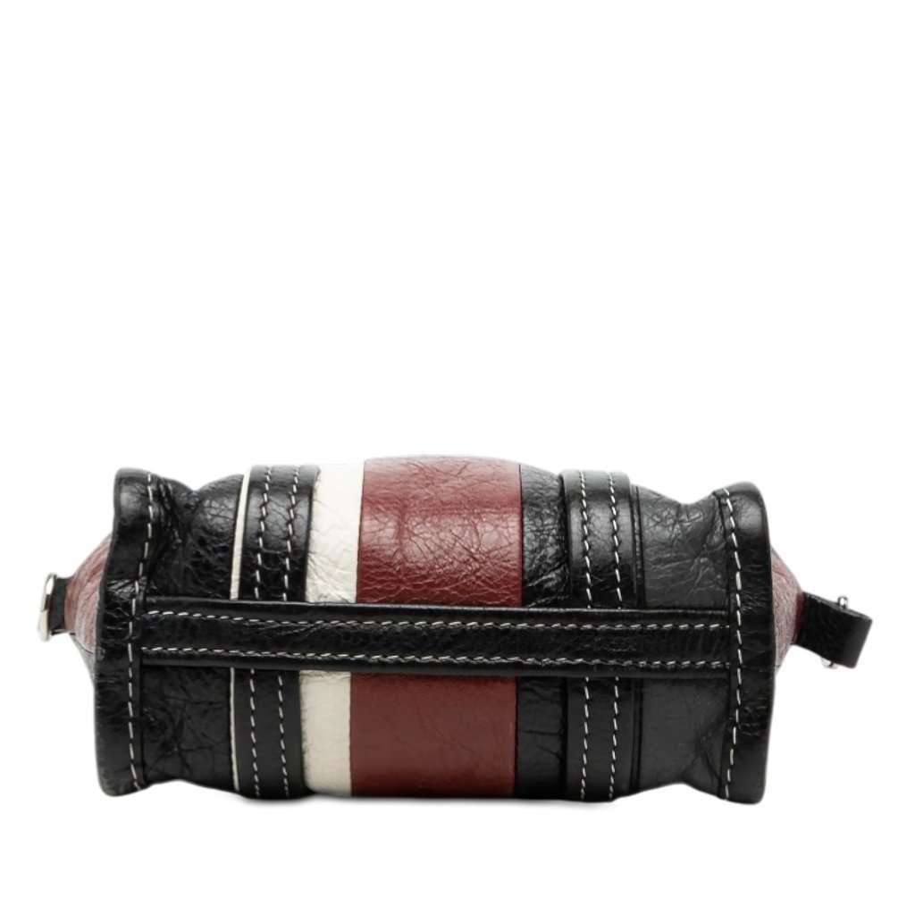 Balenciaga XXS Lambskin Bazar Shopper Satchel Black Leather Very good condition - Inside View
