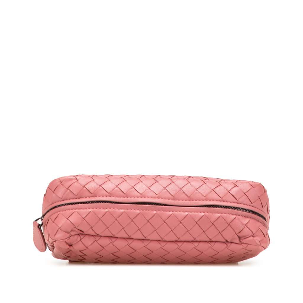 Bottega Veneta Mini Nappa Intrecciato Expandable Chain Crossbody Pink Leather Very good - Inside View