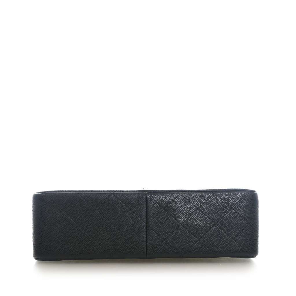 Chanel Jumbo Classic Caviar Double Flap Black Leather Very good condition - Box View