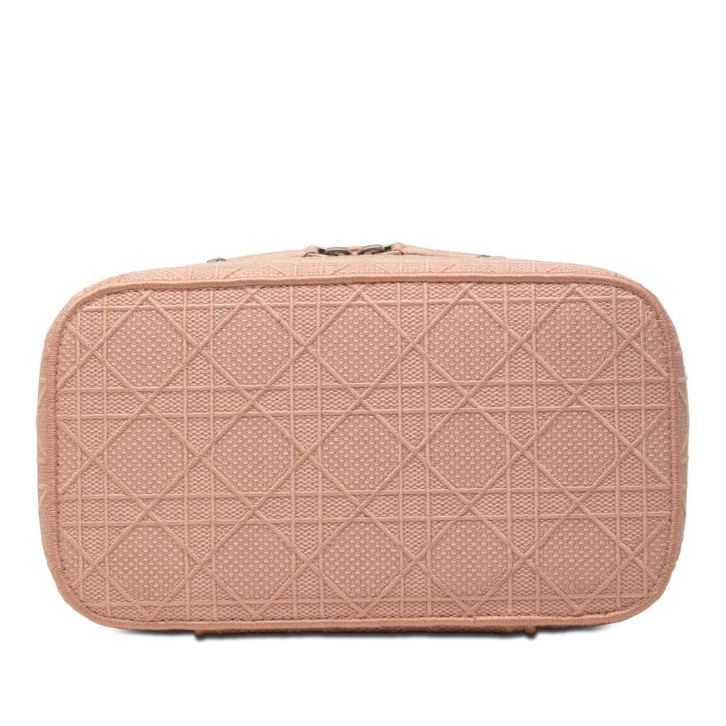 Dior Diortravel Canvas Cannage D Lite Vanity Case Pink Very good condition - Inside View
