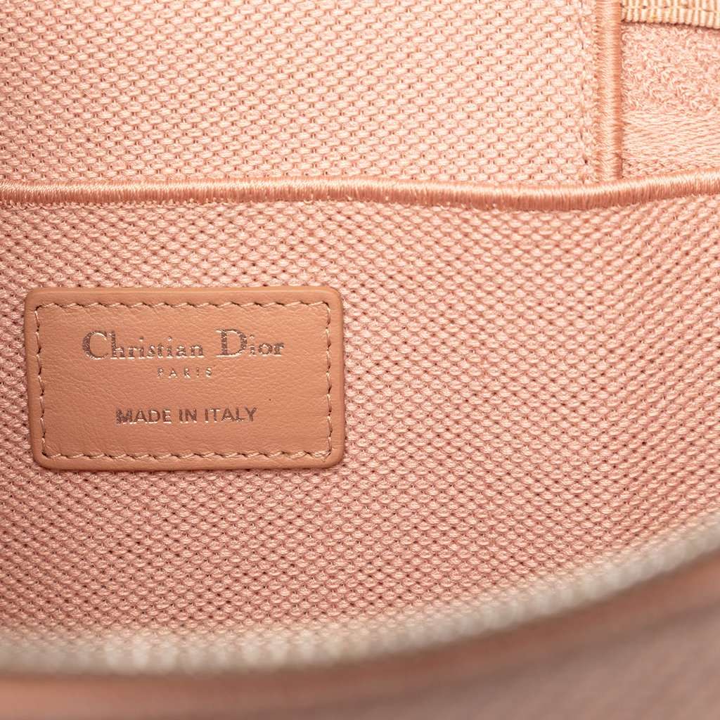 Dior Diortravel Canvas Cannage D Lite Vanity Case Pink Very good condition - Box View