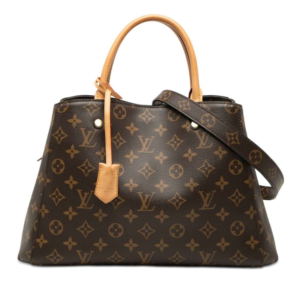 Louis Vuitton Monogram Montaigne MM Brown Very good - Front View