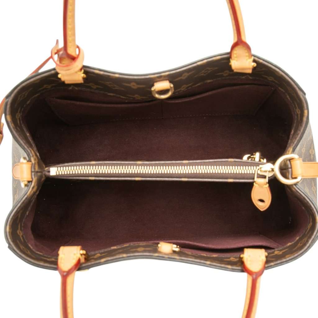 Louis Vuitton Monogram Montaigne MM Brown Very good - Model View