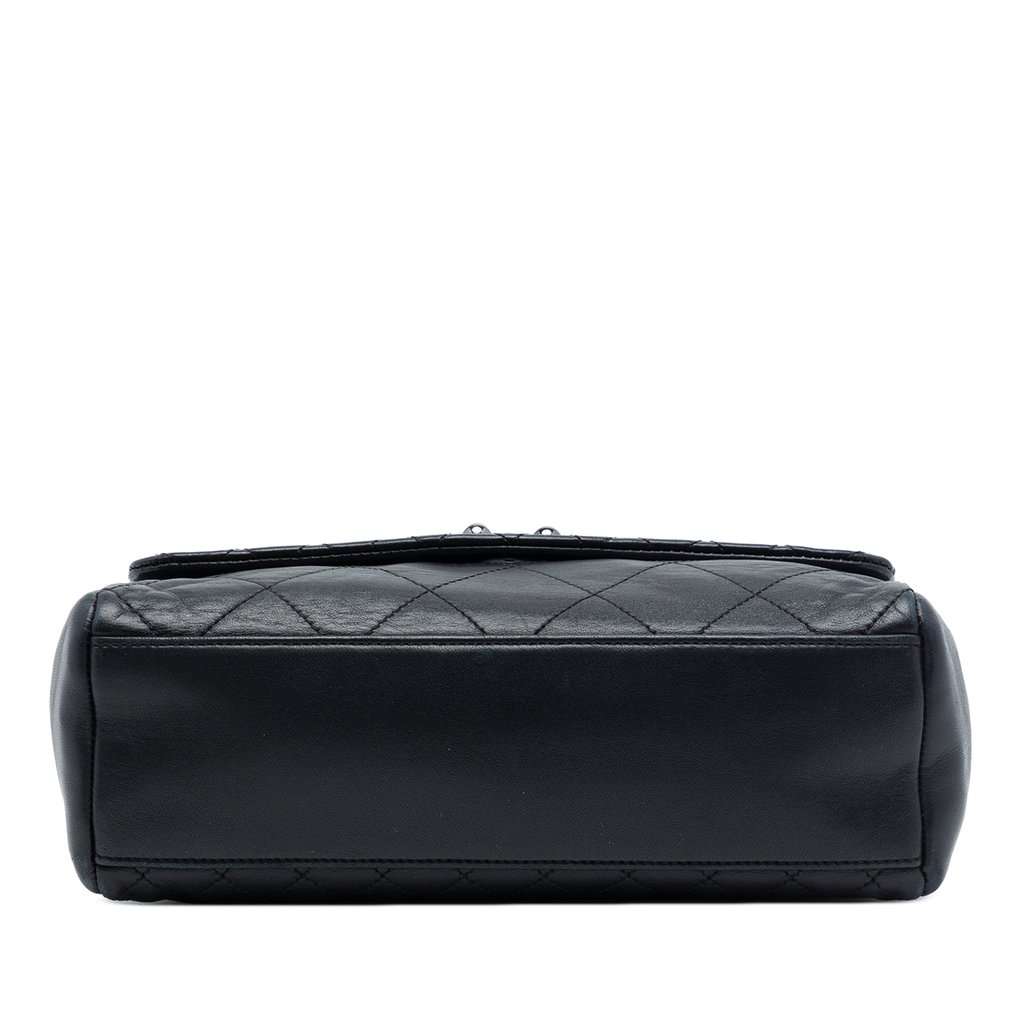 Chanel Quilted Calfskin Bijoux Ring Chain Flap Black Leather Very good condition - Inside View