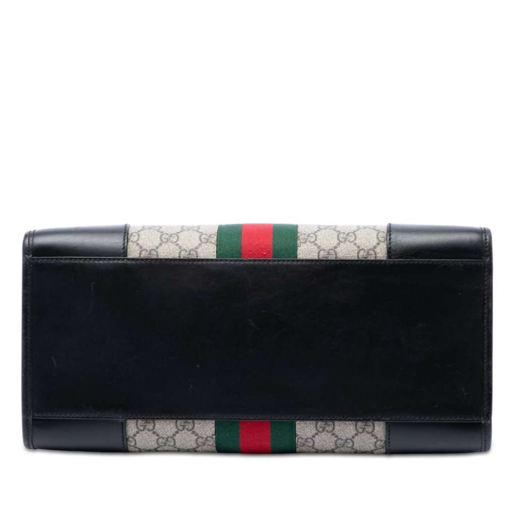 Gucci GG Supreme Web Dome Top Handle Bag Beige Very good - Inside View