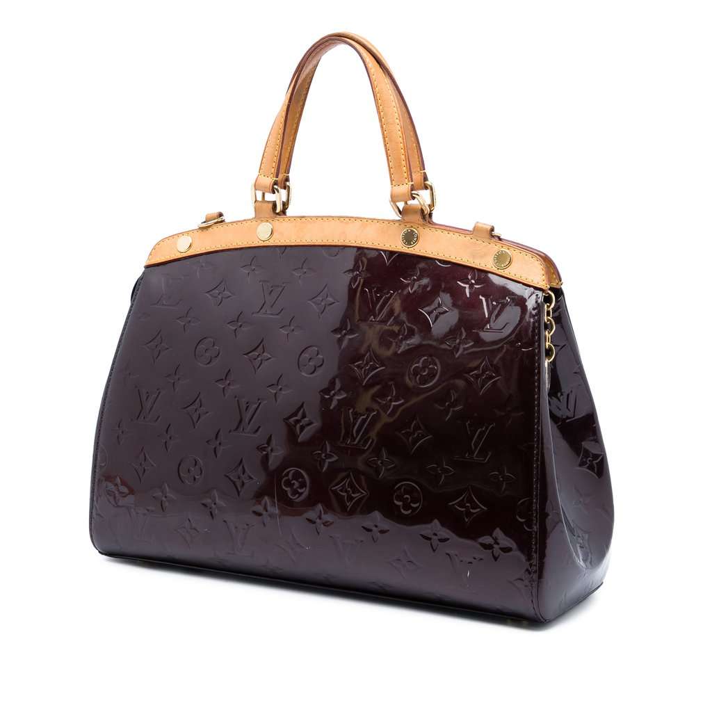 Louis Vuitton Monogram Vernis Brea MM Purple Leather Very good - Back View