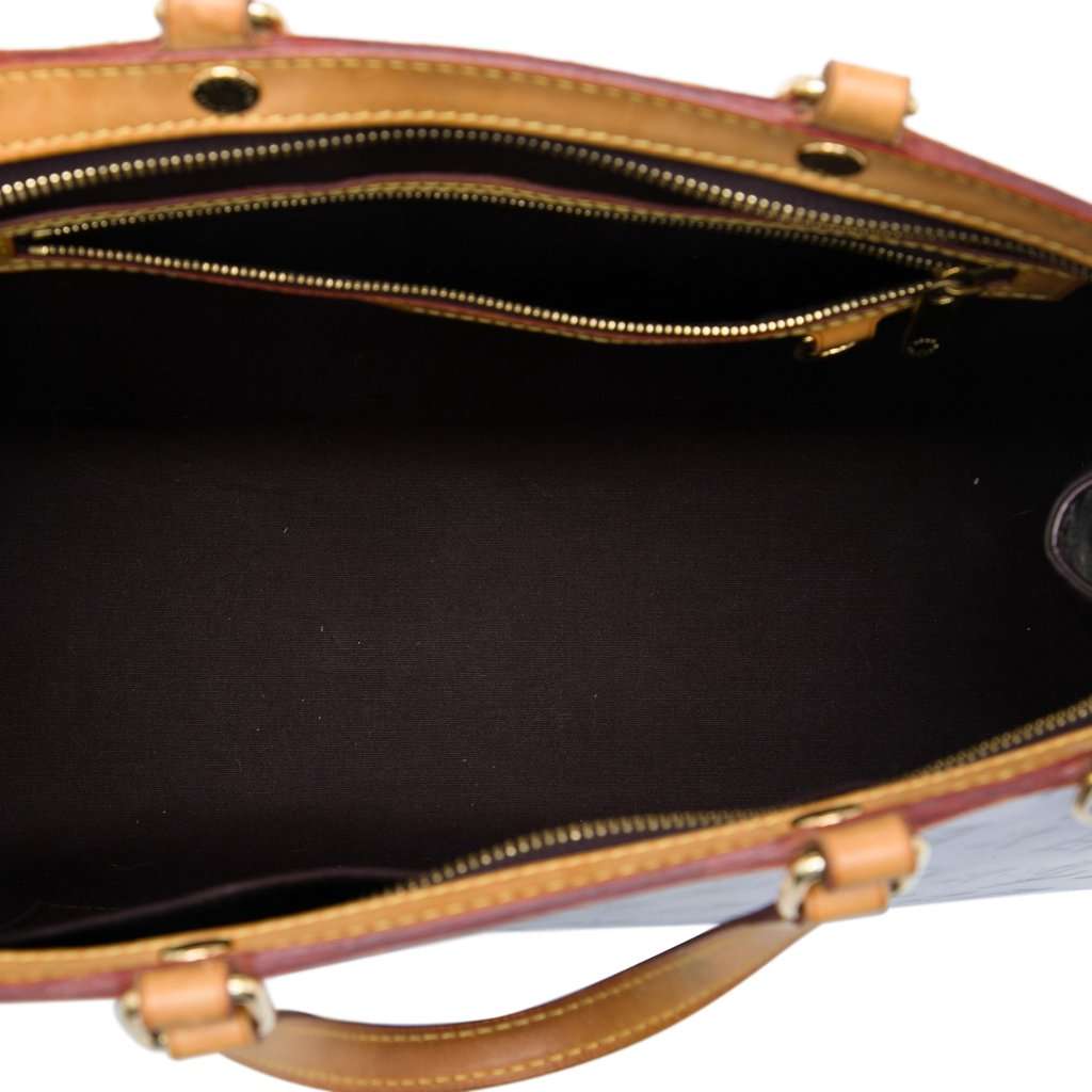 Louis Vuitton Monogram Vernis Brea MM Purple Leather Very good - Model View