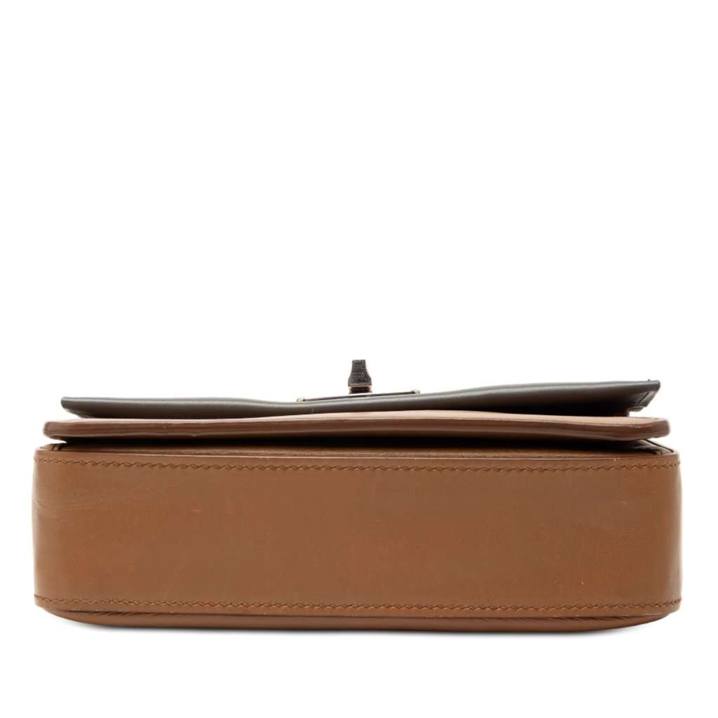 Prada Bicolor City Calf Satchel Brown Leather Very good - Inside View
