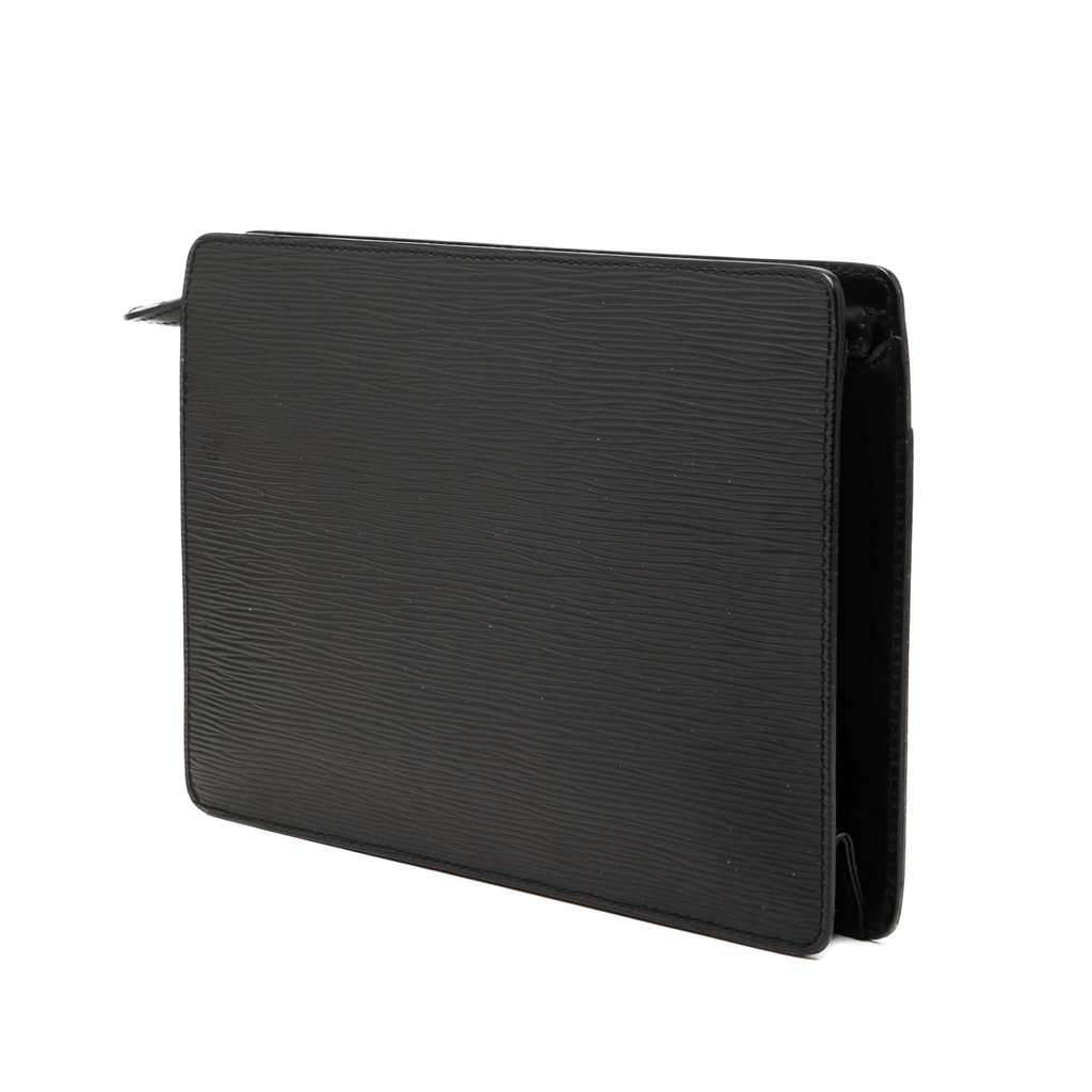 Louis Vuitton Epi Pochette Homme Black Leather Good condition - Back View
