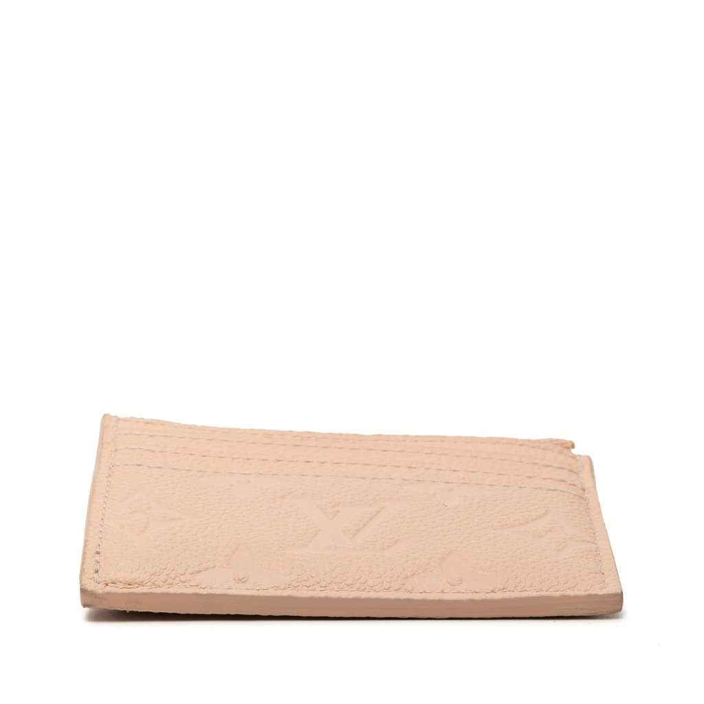 Louis Vuitton Monogram Empreinte Flora Card Holder Pink Leather Very good condition - Inside View